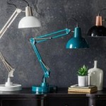 Gallery Direct Watson Teal Desk Lamp Blue