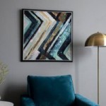 Gallery Direct Arcadia Framed Wall Art Blue and Brown
