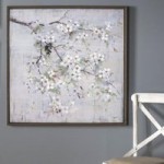 Gallery Direct Spring Blossom Framed Wall Art Grey