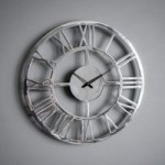 Gallery Direct Pavia Polished Aluminium Wall Clock Silver