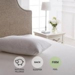 Dorma Luxurious White Goose Down Firm-Support Pillow White
