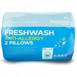 Snuggledown Fresh Wash Anti Allergy Pillow Pair White