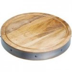 Industrial Kitchen Round Butchers Block Brown