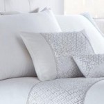 Shimmer White Boudoir Cushion White