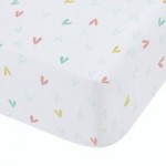 Catherine Lansfield Little Birds Pastel Fitted Sheet White