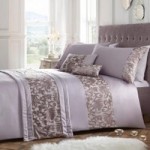 Portfolio Home Grace Mauve Duvet Cover and Pillowcase Set Purple