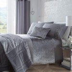 Portfolio Home Boulevard Dove Grey Duvet Cover and Pillowcase Set Grey