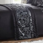 Grace Black Bed Runner Black