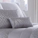 Shimmer Silver Petite Cushion Grey