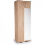 Holborn Plus Double Mirrored Wardrobe Natural