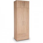 Holborn Plus Double 2 Drawer Wardrobe Brown