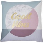 Good Vibes Cushion Cover Blue/Pink