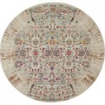 Vintage Kashan 2 Round Rug Ivory