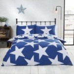 Rapport Home All Star Navy Reversible Duvet Cover and Pillowcase Set Navy