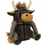 Highland Cow Door Stop Brown