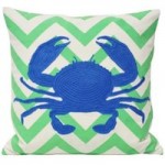 Malibu Crab Cushion Green