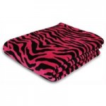 Zebra 140x190cm Throw Magenta (Pink)