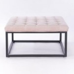 Falun Footstool – Blush Pink