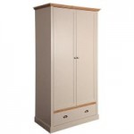 Sandringham Grey 2 Door Single Wardrobe Grey