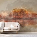 Abstract Landscape Mural Wallpaper NA