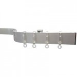 Silver Bendable Curtain Track Silver
