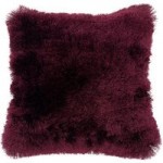 Fine Furry Plum Cushion Plum Purple