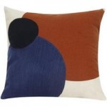 Preston Navy Geometric Cushion Multicoloured