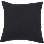 Large Barkweave Black Cushion Black
