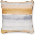 Ochre Watercolour Stripe Cushion Ochre