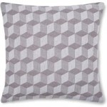Geometric Cube Grey Cushion Cover Grey