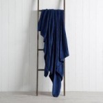 Soft Fleece 130cm x 170cm Throw Navy