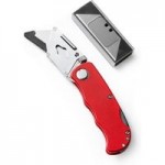 Dekton Folding Tradesman Knife Red