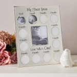 My First Year Silver Plated Photo Frame Silver