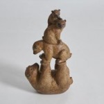 Stacking Bears Ornament Brown