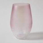 5A Fifth Avenue Pink Crackle Vase Pink