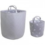 Tiny But Mighty Pack of 2 Storage Bags Grey
