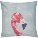 Rebecca Yoxall Flamingo Cushion MultiColoured