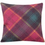 Highland Tartan Cushion Red
