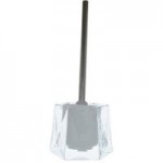 Hexagon Clear Toilet Brush Clear