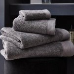 Hotel Pima Cotton Graphite Towel Grey