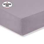 Non Iron Plain Dye 28cm Lavender Fitted Sheet Purple