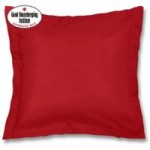 Non Iron Plain Dye Red Continental Square Pillowcase Red