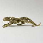 Gold Cheetah Ornament Gold