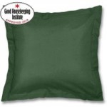 Non Iron Plain Dye Hunter Green Continental Square Pillowcase Green