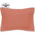 Non Iron Plain Dye Coral Oxford Pillowcase Orange