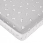 Tiny But Mighty Jersey Pack of 2 Cot Fitted Sheets Grey