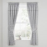 Tiny But Mighty Blackout Pencil Pleat Curtains Grey