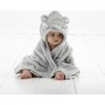 Tiny But Mighty Hooded Fleece Blanket Grey