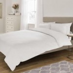 Fogarty Soft Touch Stripe White Duvet Cover and Pillowcase Set White