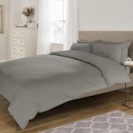 Fogarty Soft Touch Stripe Slate Grey Duvet Cover and Pillowcase Set Grey